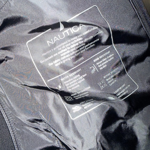 Nautica Men's Mixed Media Water Resistant Jacket, L - Picture 7 of 10
